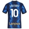 Officiële Voetbalshirt Inter Milan Lautaro Martinez 10 Thuis 2021-22 - Heren